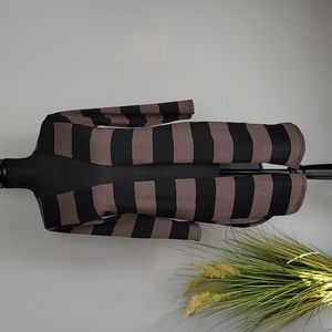 Heimish USA Black & Brown Stiped Cardigan (small)